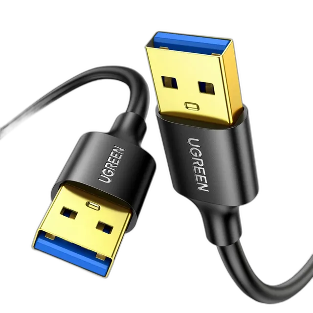 Ugreen USB-A Male to USB-A Male USB 3.0 Alu Case Braided Cable 1m