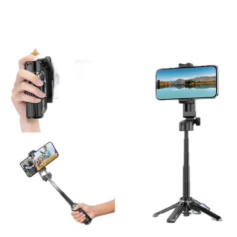 Plokama Live-M6 Pro 3-In-1 Handle Tripod Selfie Stick