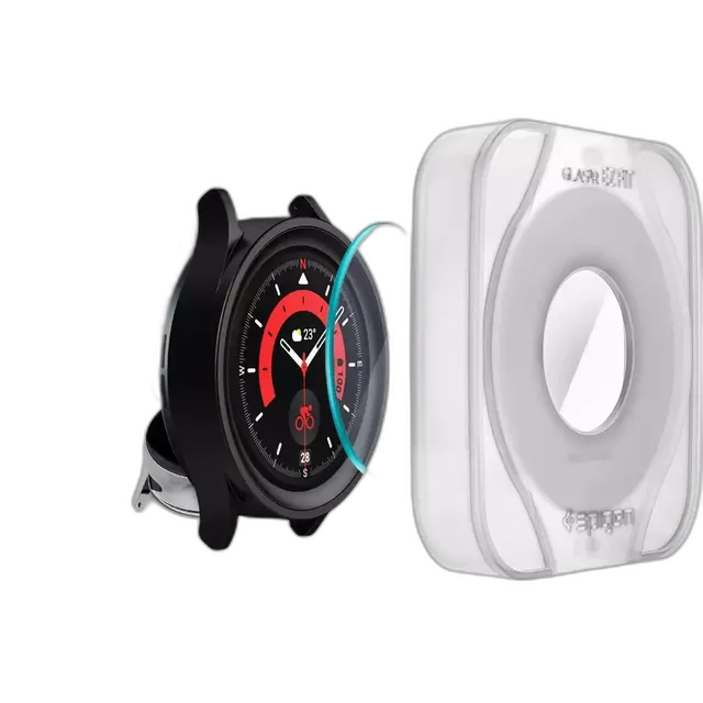 Samsung Spigen Galaxy Watch 5 Pro Glas.tR EZ Fit Tempered Glass Screen Protector