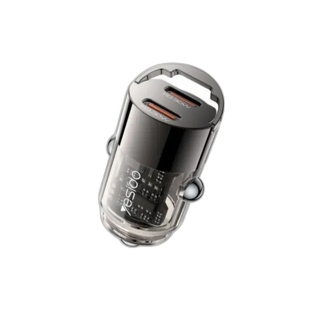 Yesido Y69 Dual USB-C PD 30W Mini Car Charger